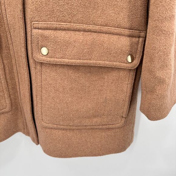 J. CREW Vail Wool Blend Long Jacket Coat Parka in Tan J6178 // 12 - Picture 4 of 10